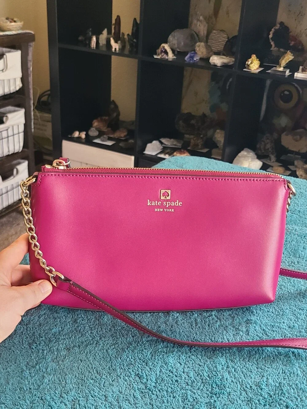 kate spade New York Chain Declan Crossbody Bag In Rhubarb